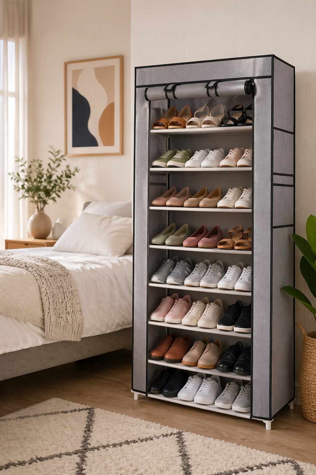 Organizador de zapatos de 9 niveles