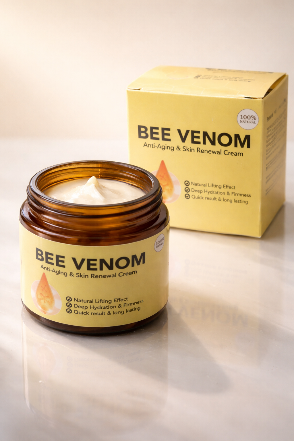 Crema Facial Rejuvenecedora con Veneno de Abeja
