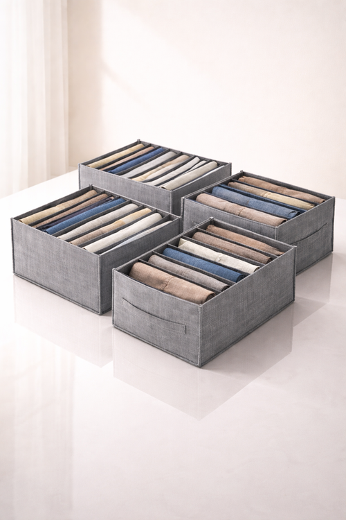Combo de 4 Organizadores de Pantalones (12 Divisiones)